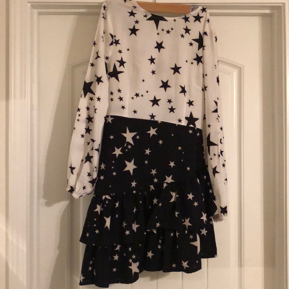 Star pattern cocktail dress